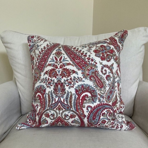RALPH LAUREN Paisley Pillow Cover 20" - Picture 1 of 2